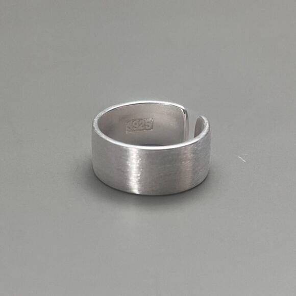 Y2k 2000s vintage style silver adjustable ring - Picture 1 of 7
